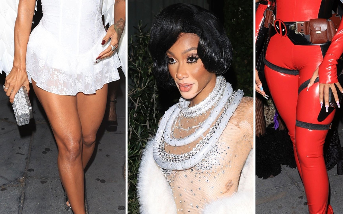 Impreza Halloween u La La Anthony. Deadpool, Diana Ross, Aniołek…