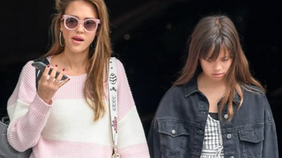 Jessica Alba z córką Honor na zakupach