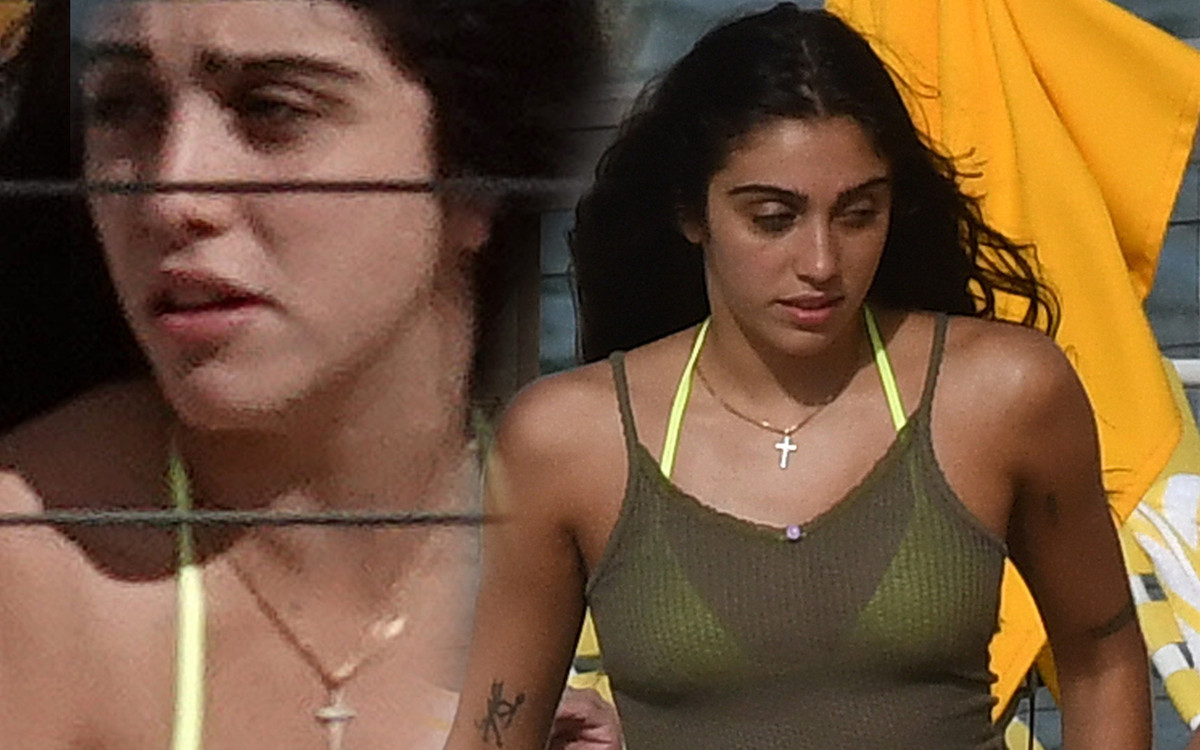 Córka Madonny w bikini z nowym chłopakiem na plaży w Miami (ZDJĘCIA)