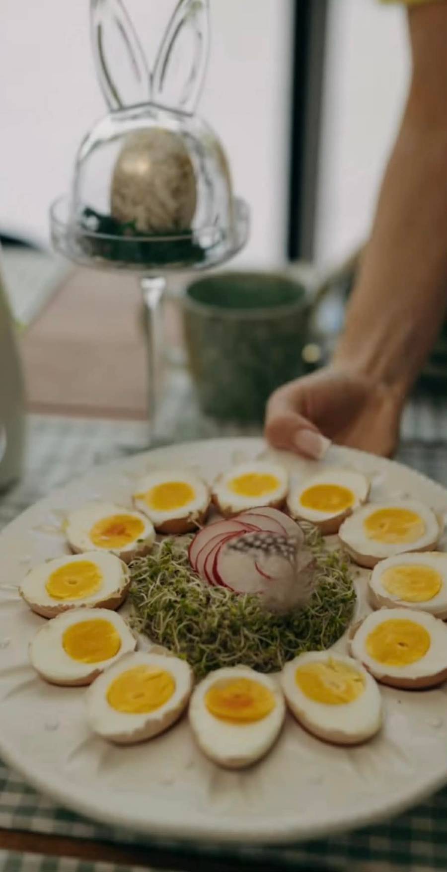 Klaudia Halejcio ozdobiła willę na Wielkanoc