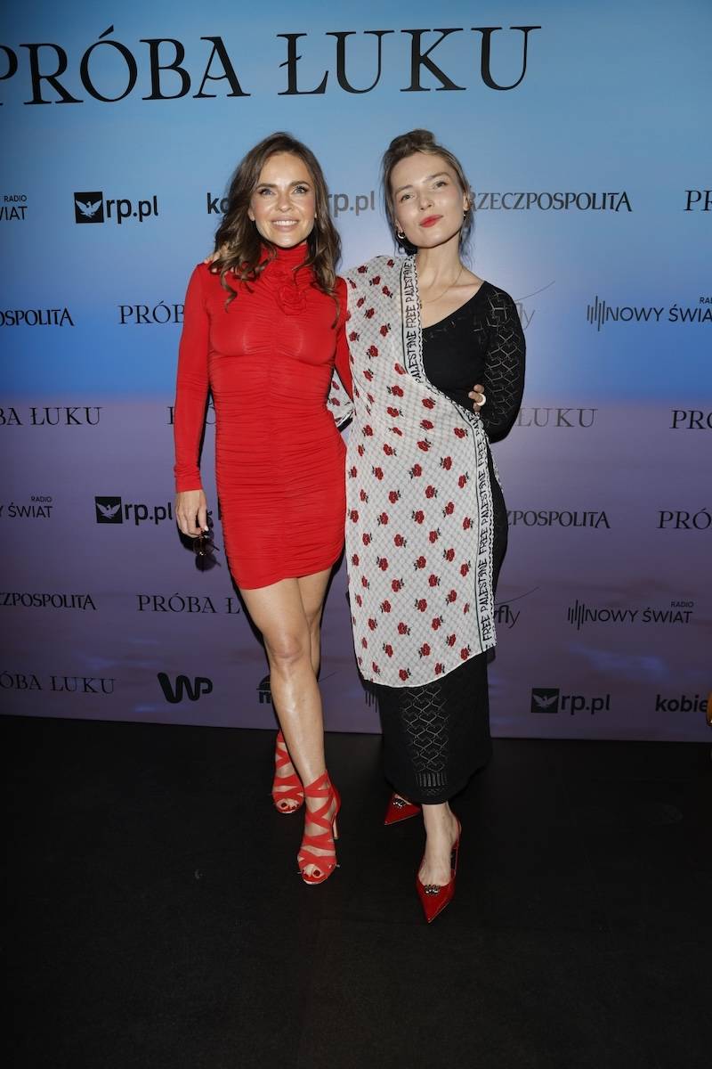 Premiera filmu ” Próba Łuku”. Steczkowska kusi nogą w letniej sukience, a Herbuś wygina się w czerwonej mini
