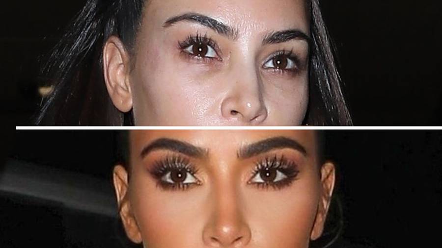 Paparazzi przyłapali Kim Kardashian BEZ MAKIJAŻU! (ZDJĘCIA)