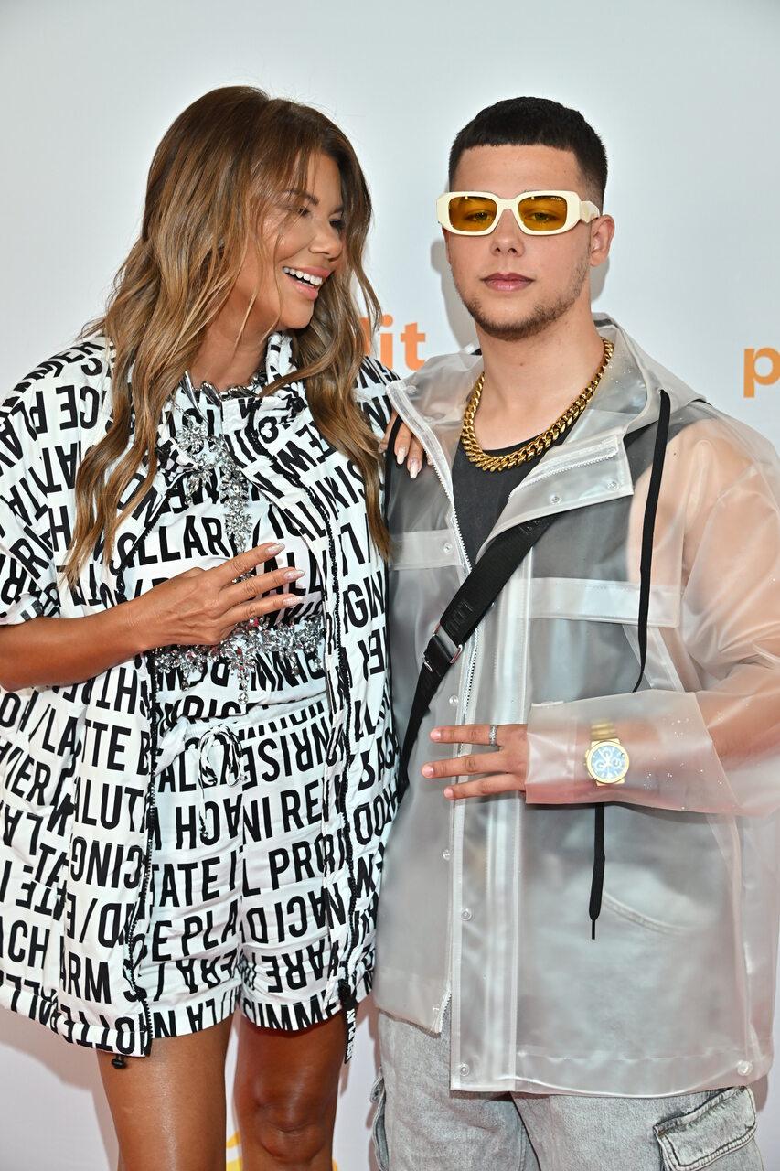 Edyta Górniak z synem, Allanem Krupą, fot. KAPiF