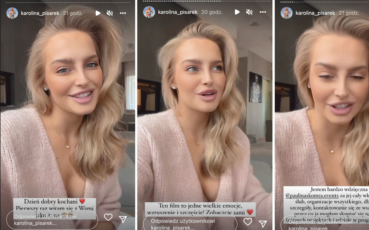 Karolina Pisarek zabrała głos kilka dni po weselu. Wspomina ceremonię i dzieli się nagraniami