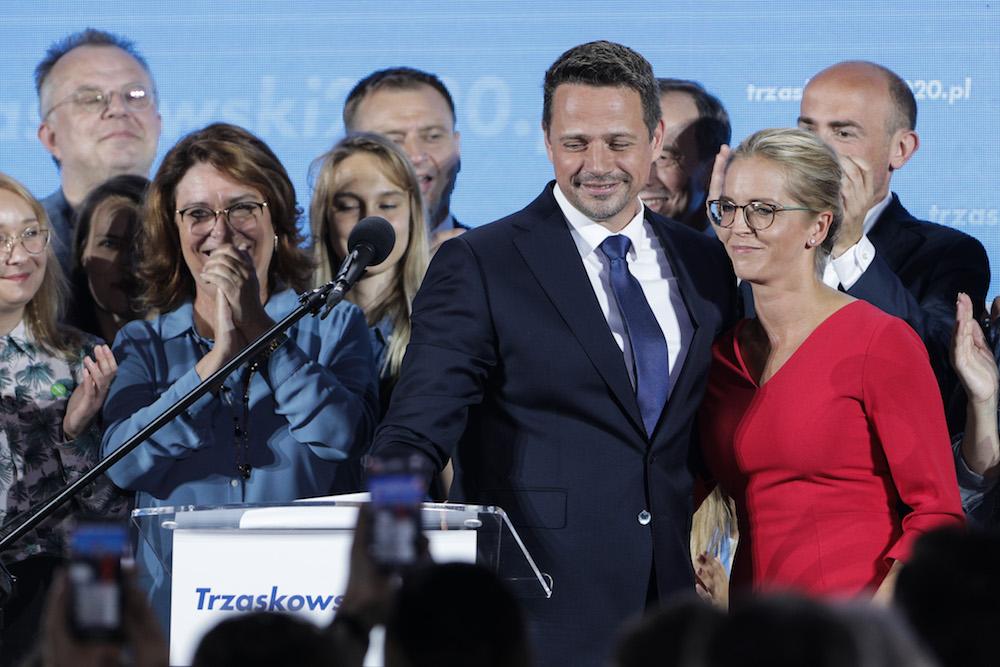  Rafał Trzaskowski i Malgorzata Trzaskowska. Fot. Andrzej Hulimka / Forum