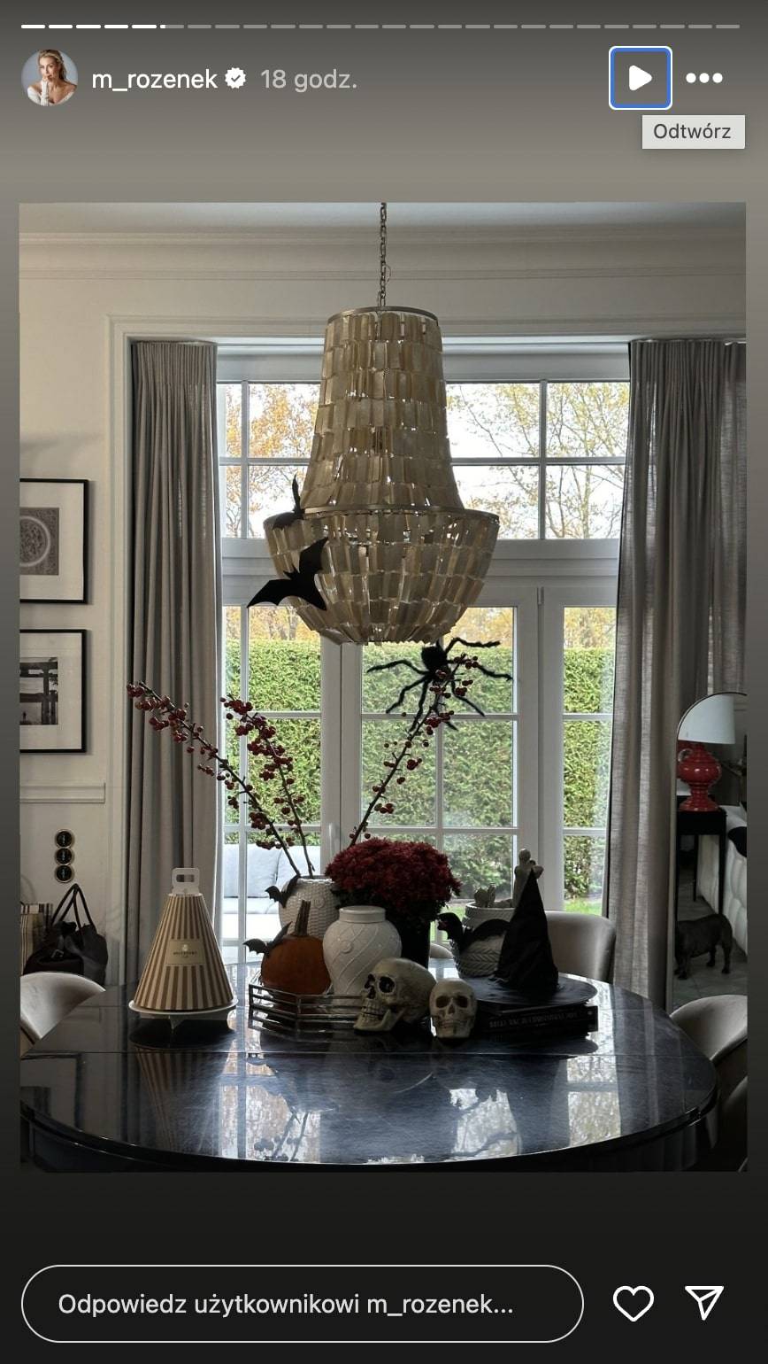 Małgorzata Rozenek-Majdan z przytupem świętuje HALLOWEEN! Dekoracje willi godne filmu HOLLYWOOD? (FOTO)