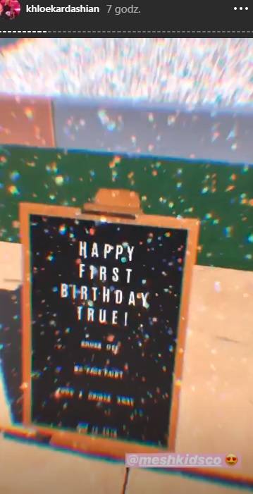 Bajkowe urodzinki córki Khloe Kardashian – True
