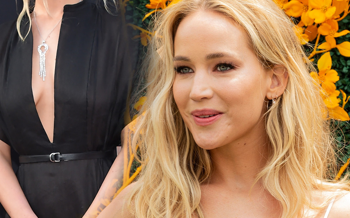 Promienna Jennifer Lawrence w dwóch kreacjach. Różowa suknia wygląda przepięknie! (ZDJĘCIA)