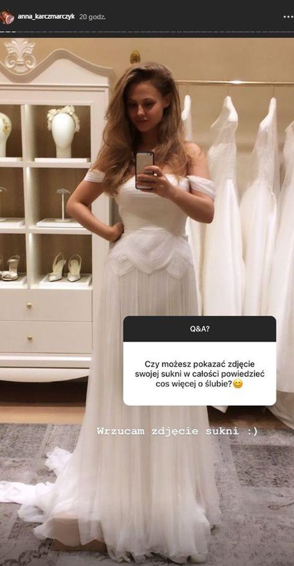 Suknia ślubna Anny Karczmarczyk