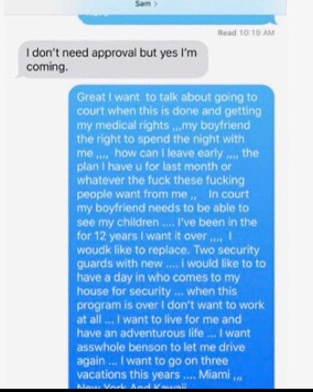 Britney Spears opublikowała rozpaczliwe SMS-y, które pisała do bliskich, na które nigdy nie otrzymała odpowiedzi