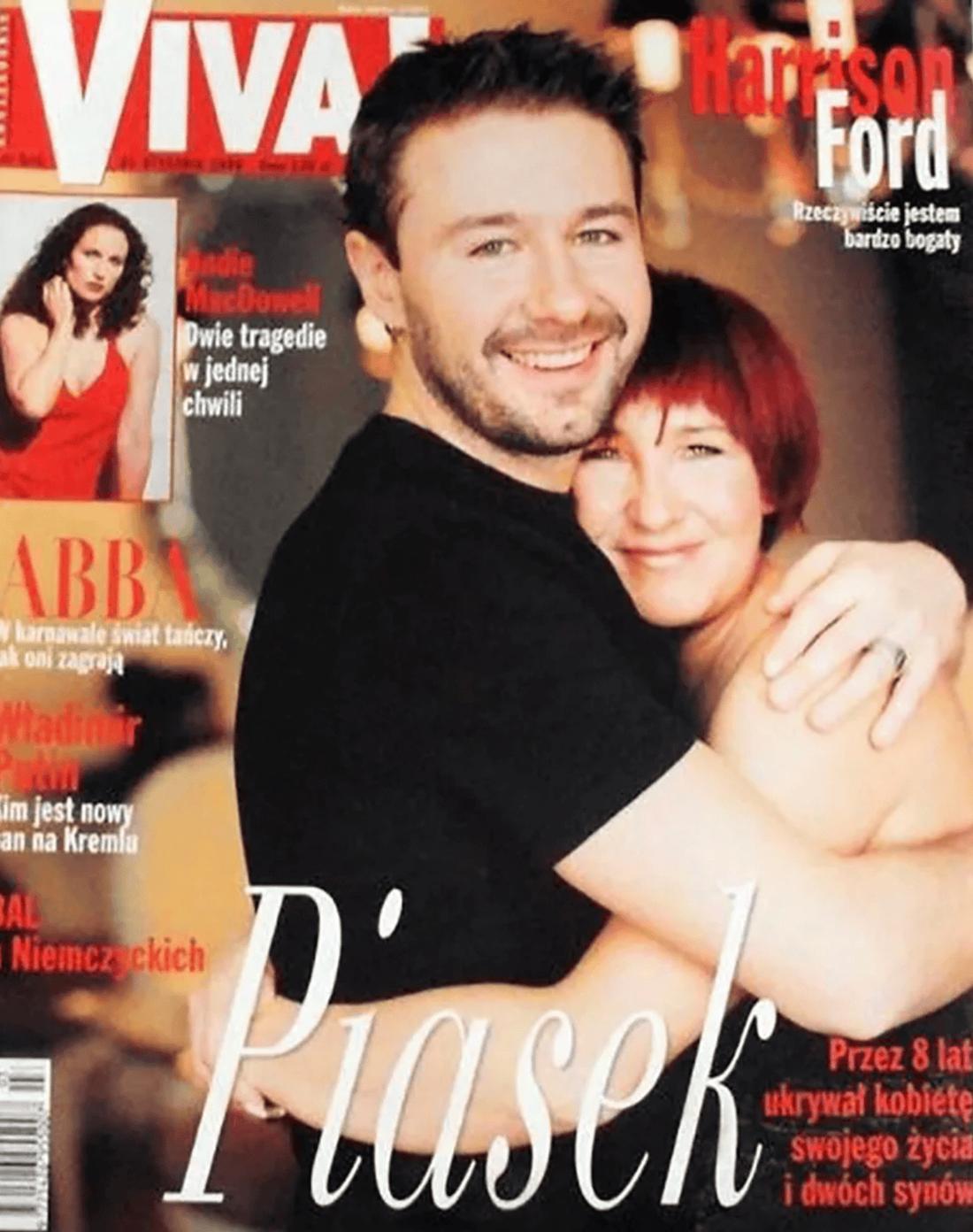 Andrzej Piaseczny z Mirką na okładce Vivy