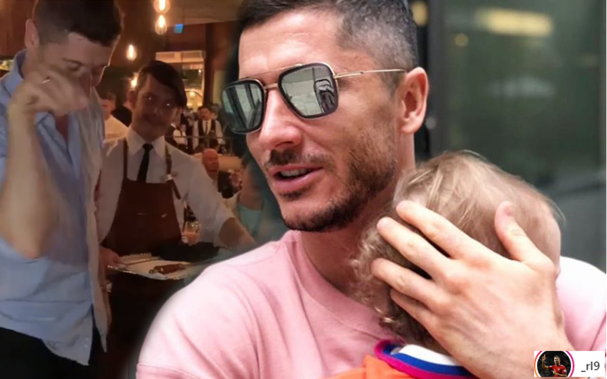 Lewandowski efektownie soli mięso w Dubaju