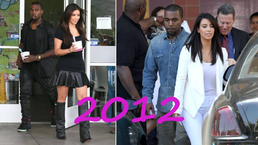 Tak wyglądali Kim i Kanye, gdy zaczęli ze sobą chodzić – oboje PRZYTYLI od tamtego czasu