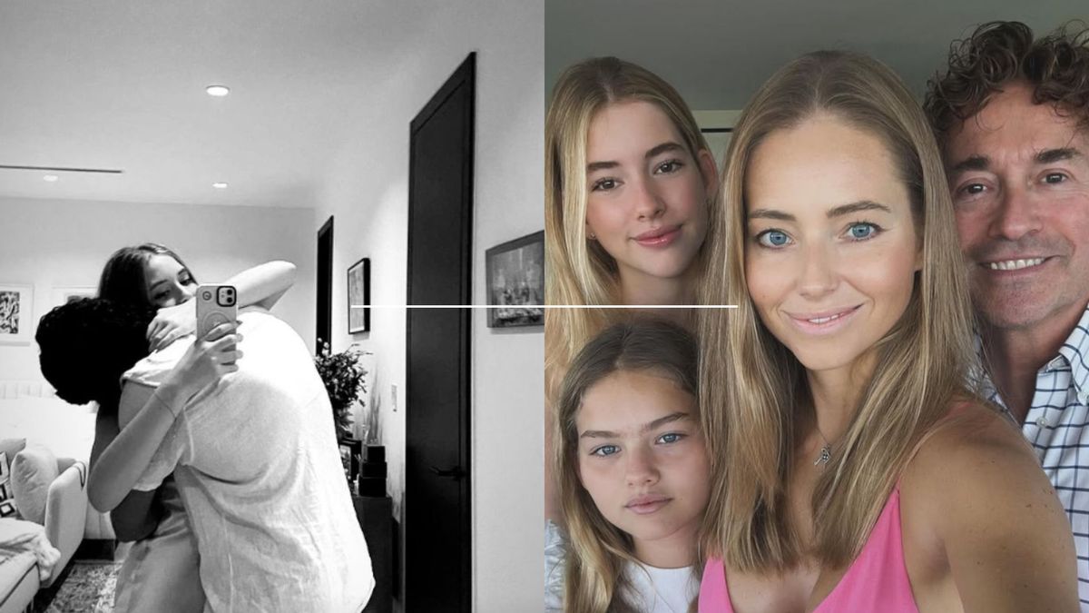Agata Rubik, Piotr Rubik z córkami, fot. Instagram