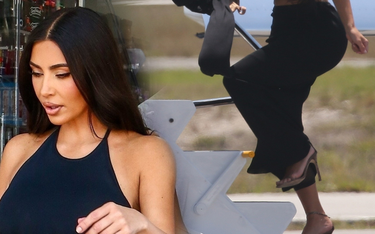 Kim Kardashian odwiedza sex shop, a później wsiada do prywatnego odrzutowca (ZDJĘCIA)