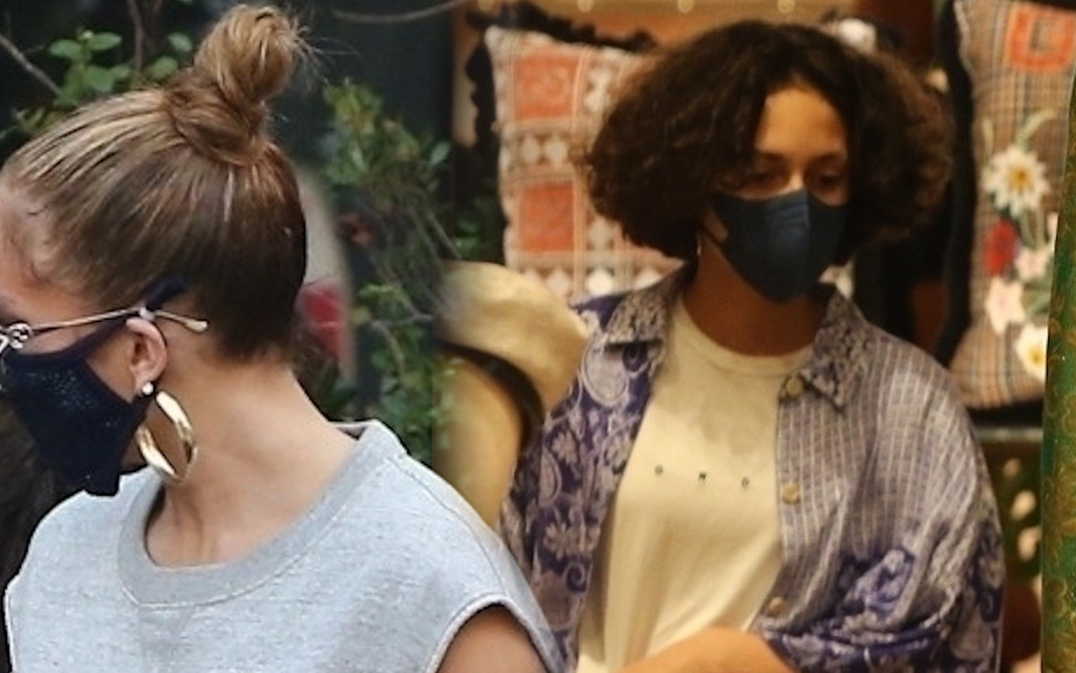 Jennifer Lopez wybrała się z córką na zakupy. Przez te spodnie zwracała na siebie uwagę