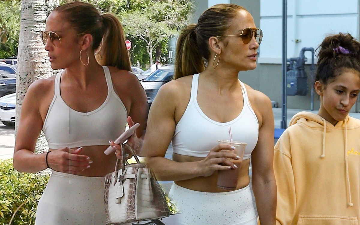 Jennifer Lopez pokazała wypracowaną pupę podczas wizyty na siłowni w Miami (ZDJĘCIA)