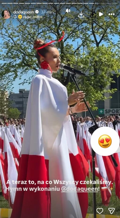Doda zachwyciła stylizacją na Dniu Flagi, fot. Instagram