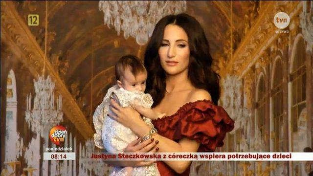Justyna Steczkowsja i jej córeczka Helenka na okładce Gali