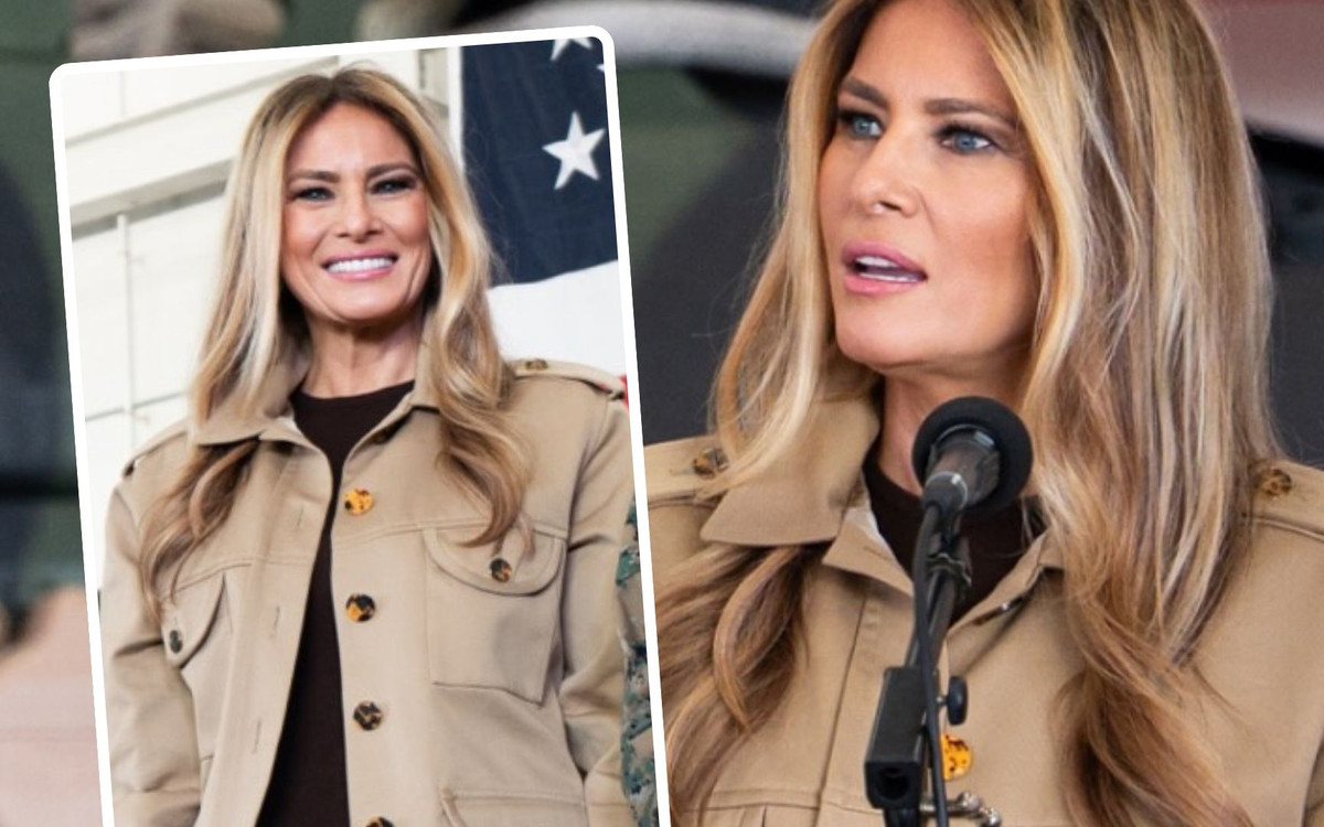 Melania Trump w kolorach sezonu. Tak się łączy trendy. Buty to hit!
