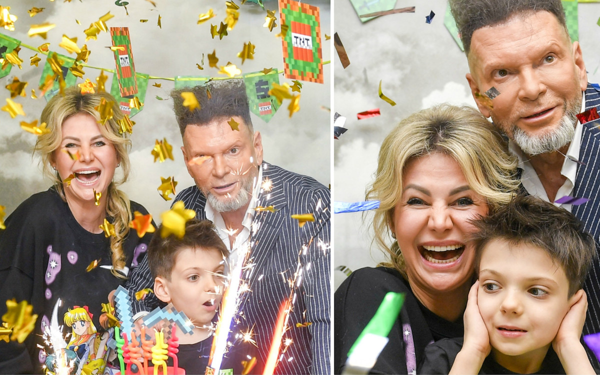 Maja i Krzysztof Rutkowscy wyprawili synowi URODZINY