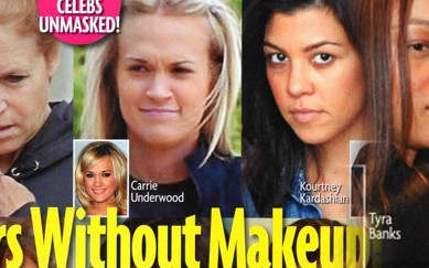 Gwiazdy bez makijażu straszą (FOTO)