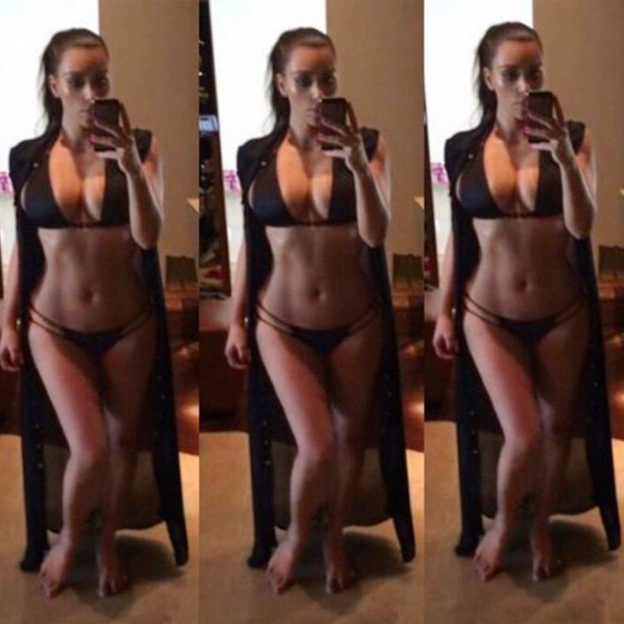 Kim Kardashian uwielbia rozbierać się przed aparatem