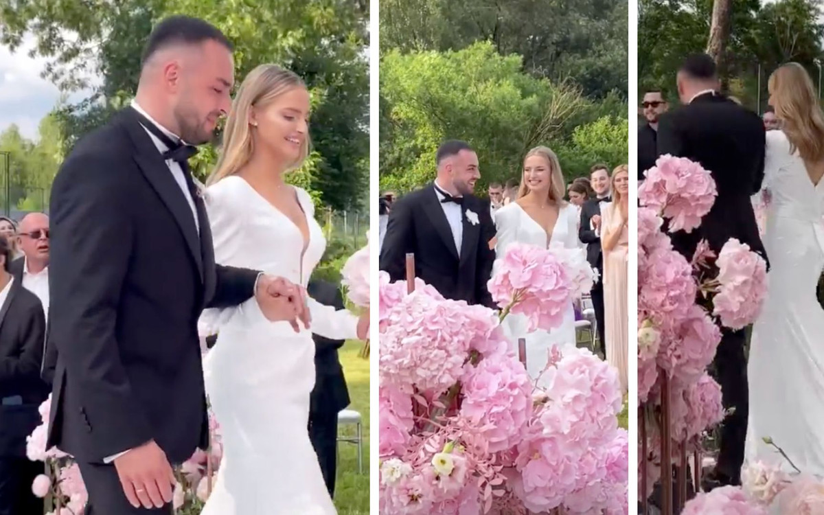 Ślub Karoliny Pisarek. Tak prezentowała się pierwsza suknia ślubna (ZDJĘCIA)