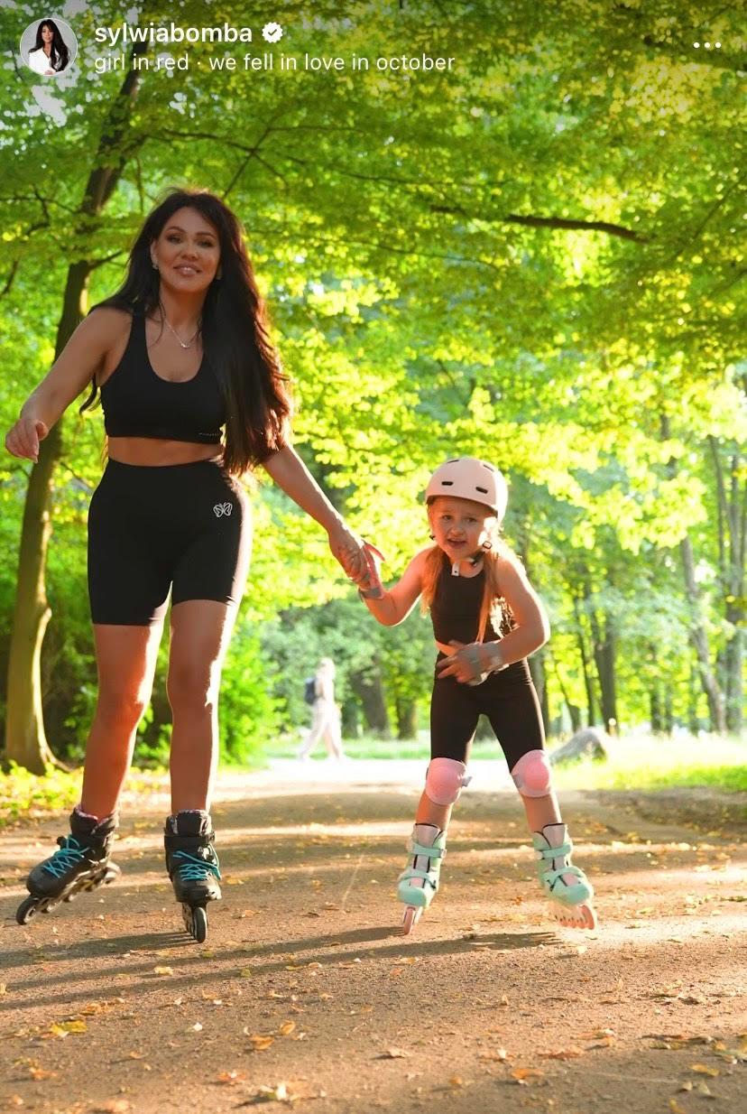 Sylwia Bomba z córką