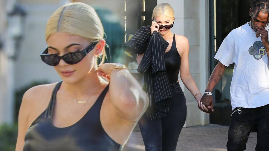 Kylie Jenner z Travisem Scottem w sklepie z biżuterią