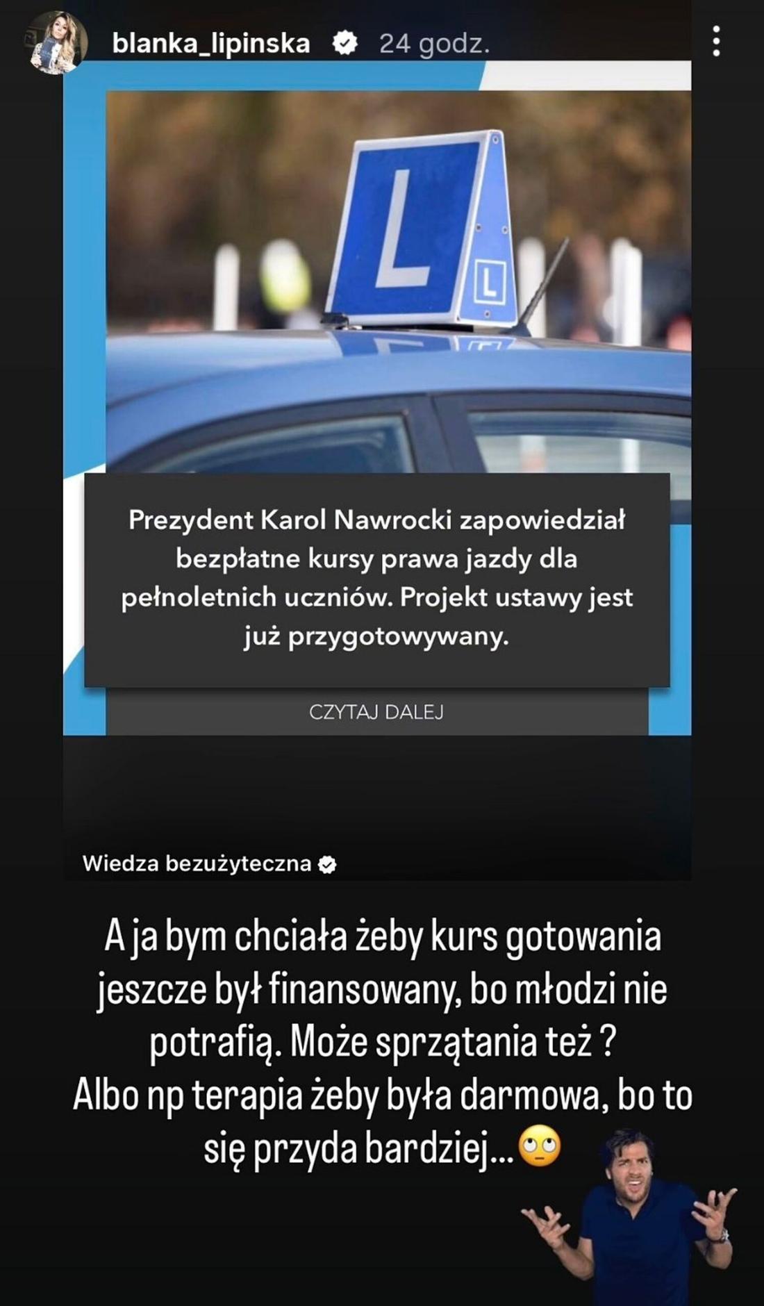 blanka lipińska fot. Instagram