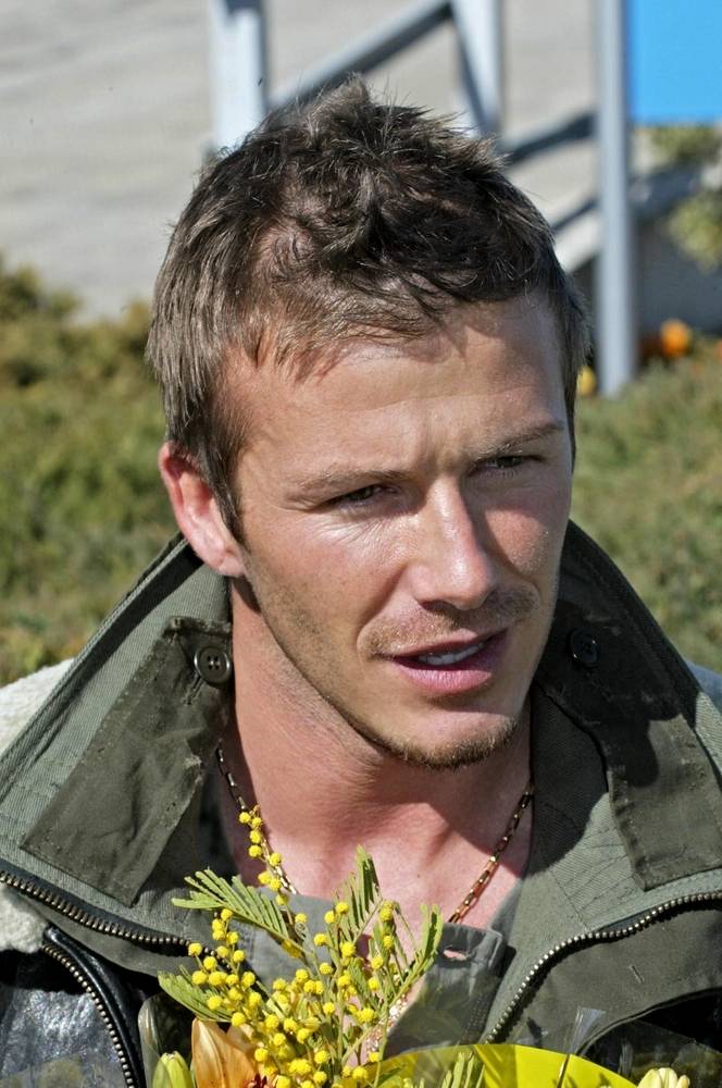 David Beckham na starych zdjęciach