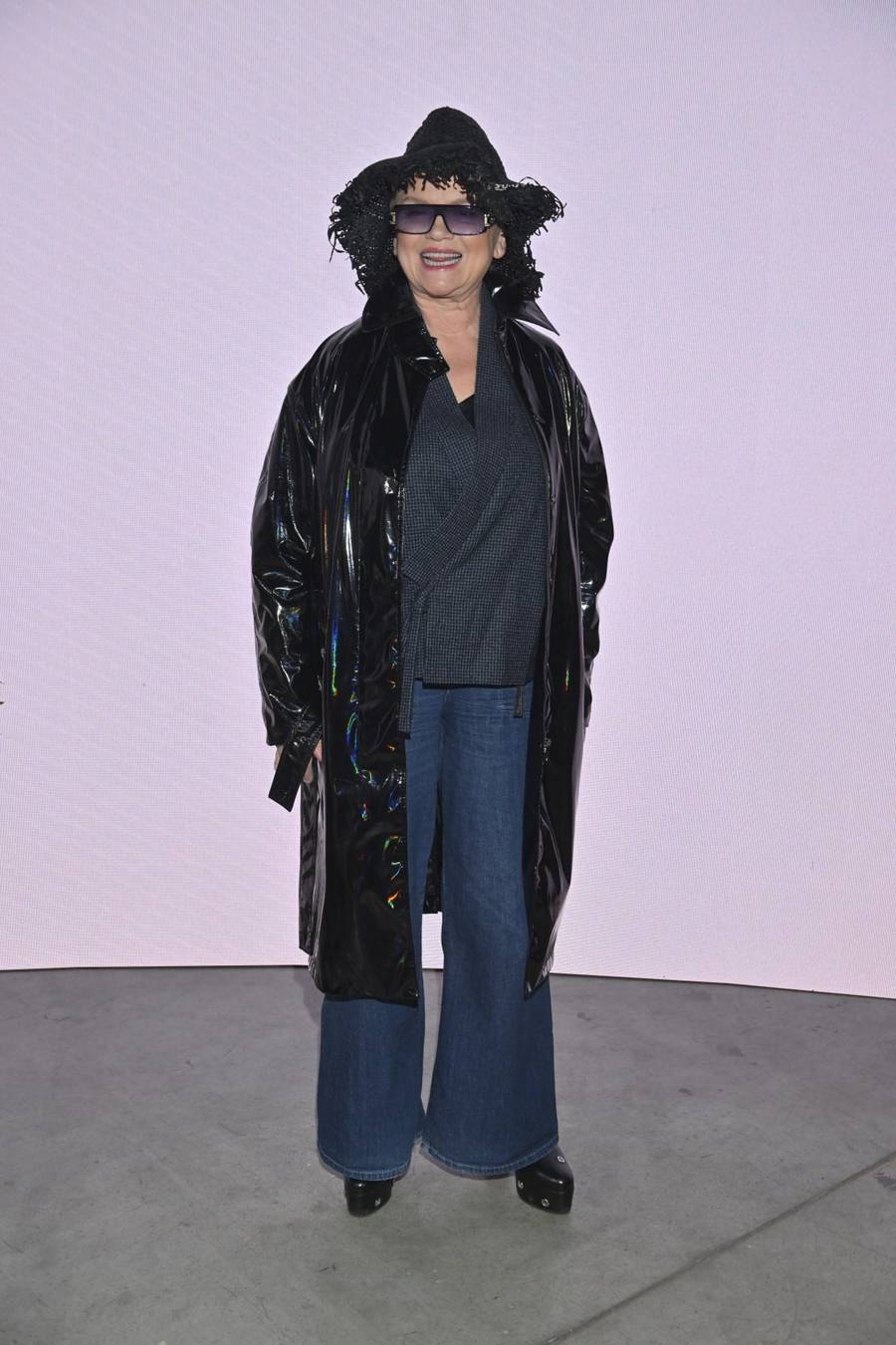 Plejada gwiazd na pokazie Mariusza Przybylskiego. Katarzyna Figura w kapeluszu, Piotr Stramowski, Ralph Kaminski (FOTO)