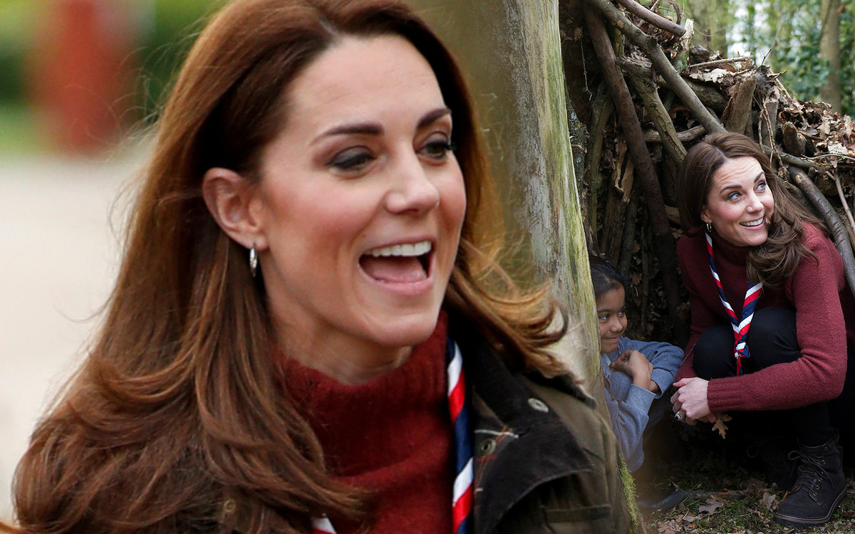 Kate Middleton pojawiła się w Gilwell Park i zażartowała na temat swoich WYGODNYCH butów