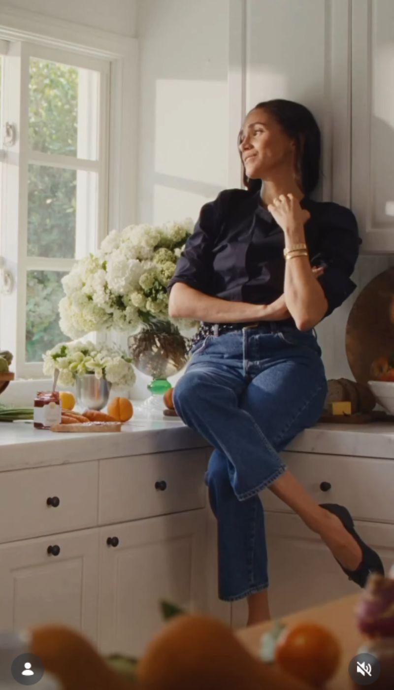 Stylizacja Meghan Markle z reklamy "As ever"/ fot. Instagram/aseverofficial/meghan