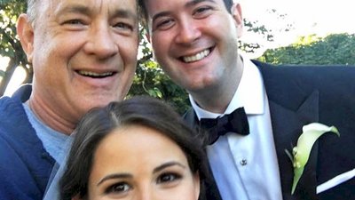 Tom Hanks przeszkodził młodej parze w najbardziej uroczy sposób (FOTO)