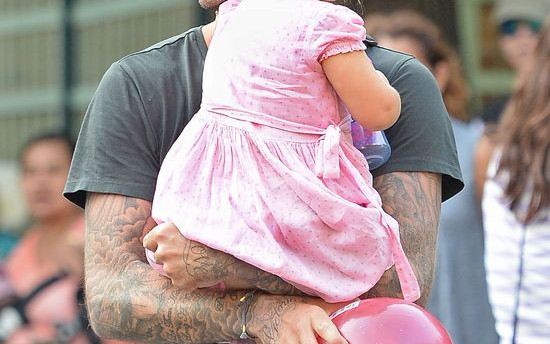 Harper Beckham pod opieką taty