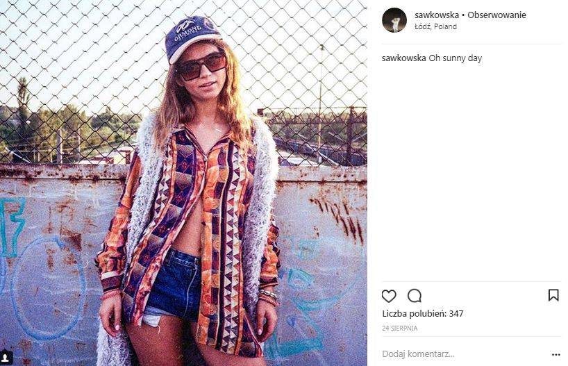 Karolina Sawka na Instagramie