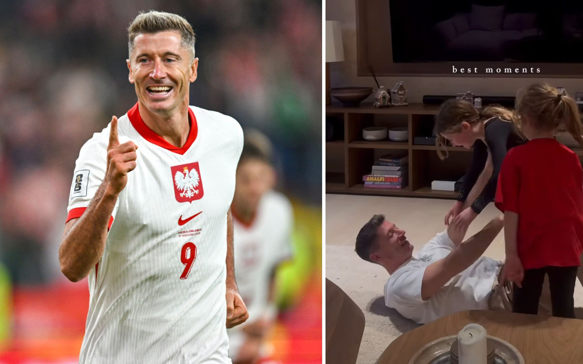 Lewandowski jakiego nie znacie. Ania pokazała, jak bawi się z córkami