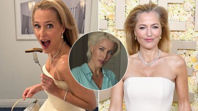 Gillian Anderson miała na sobie suknię W WULWY na Złotych Globach i prawie to przegapiliśmy! (ZDJĘCIA)