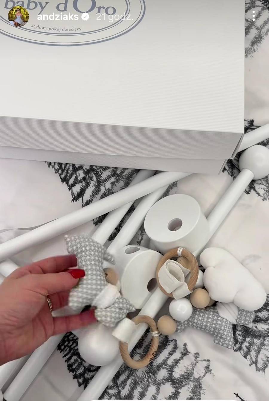Tak wygląda pokoik syna Andziaks, fot. Instagram