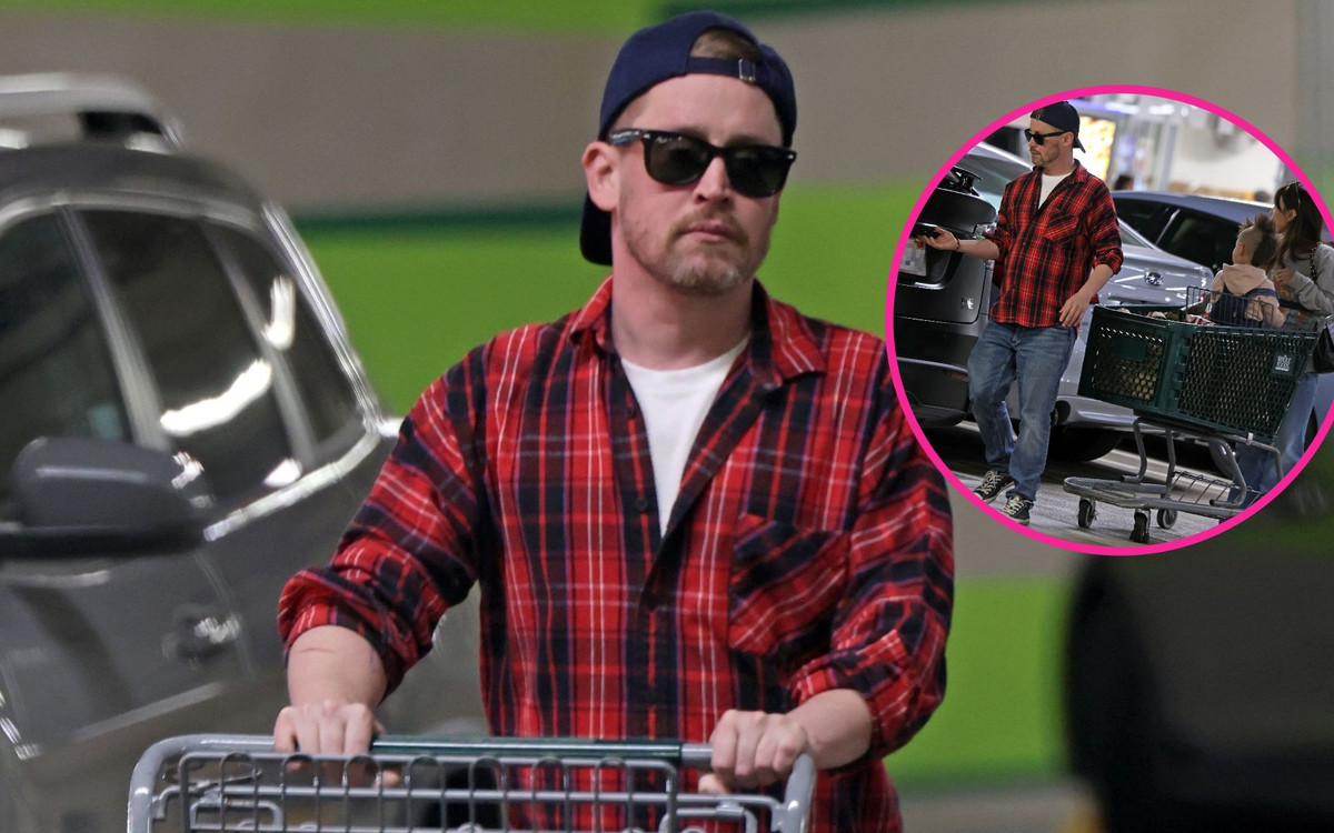 Macaulay Culkin z rodziną na zakupach. Ich 3-letni syn może pochwalić się szaloną fryzurą