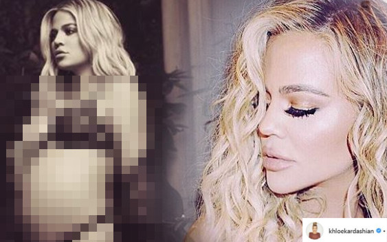 Khloe w bieliźnie i ogromnym brzuszkiem. To jej ostatnie zdjęcia przed porodem!