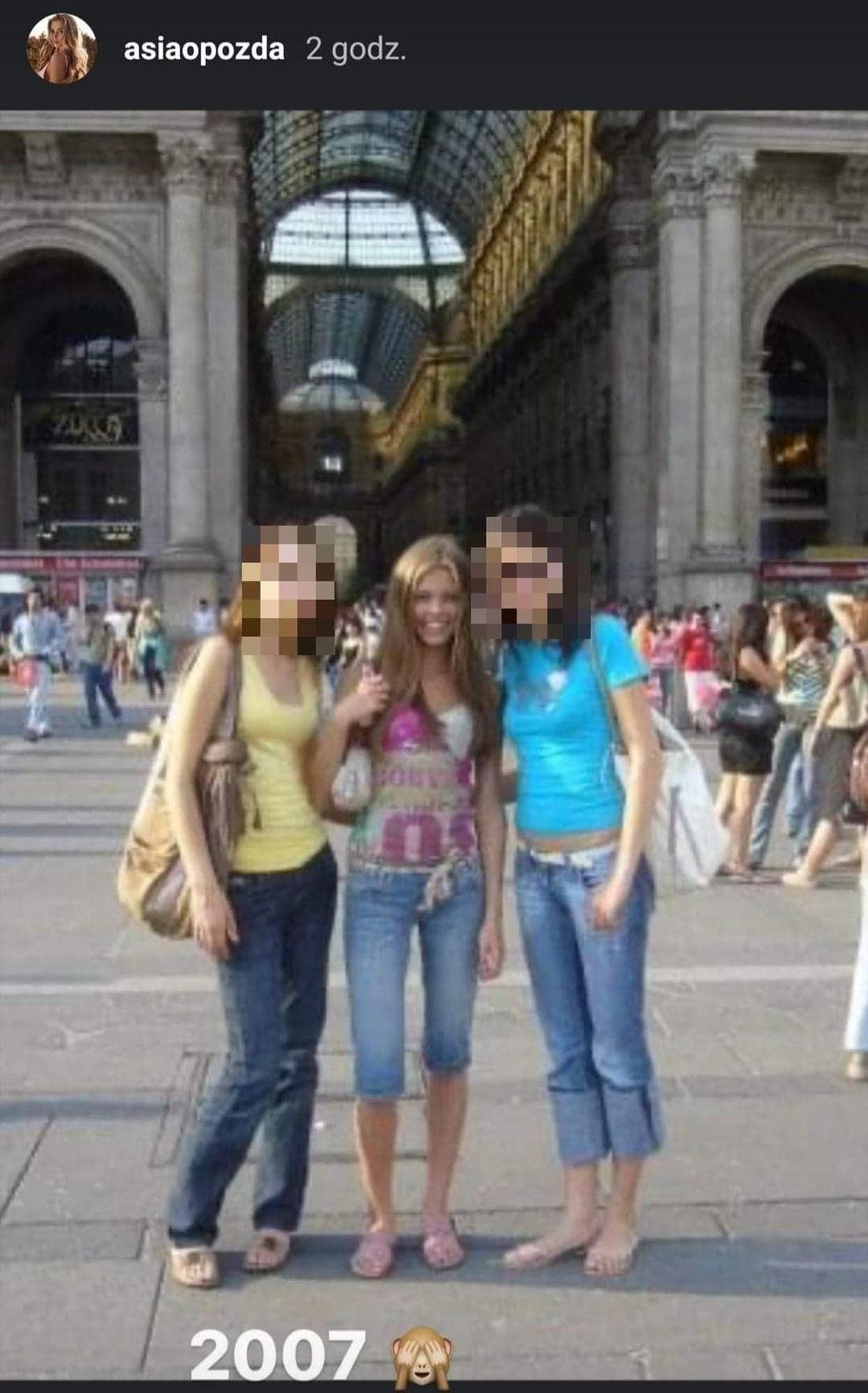 Joanna Opozda na starych zdjęciach