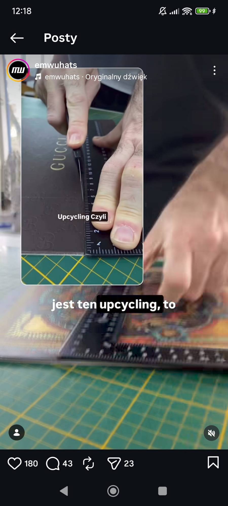 Torebki z pudełek drogi marek u Emwuhats, fot. Instagram