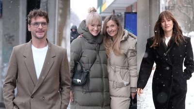 Gwiazdy w zimowej aurze zachwycają przed studiem DDTVN