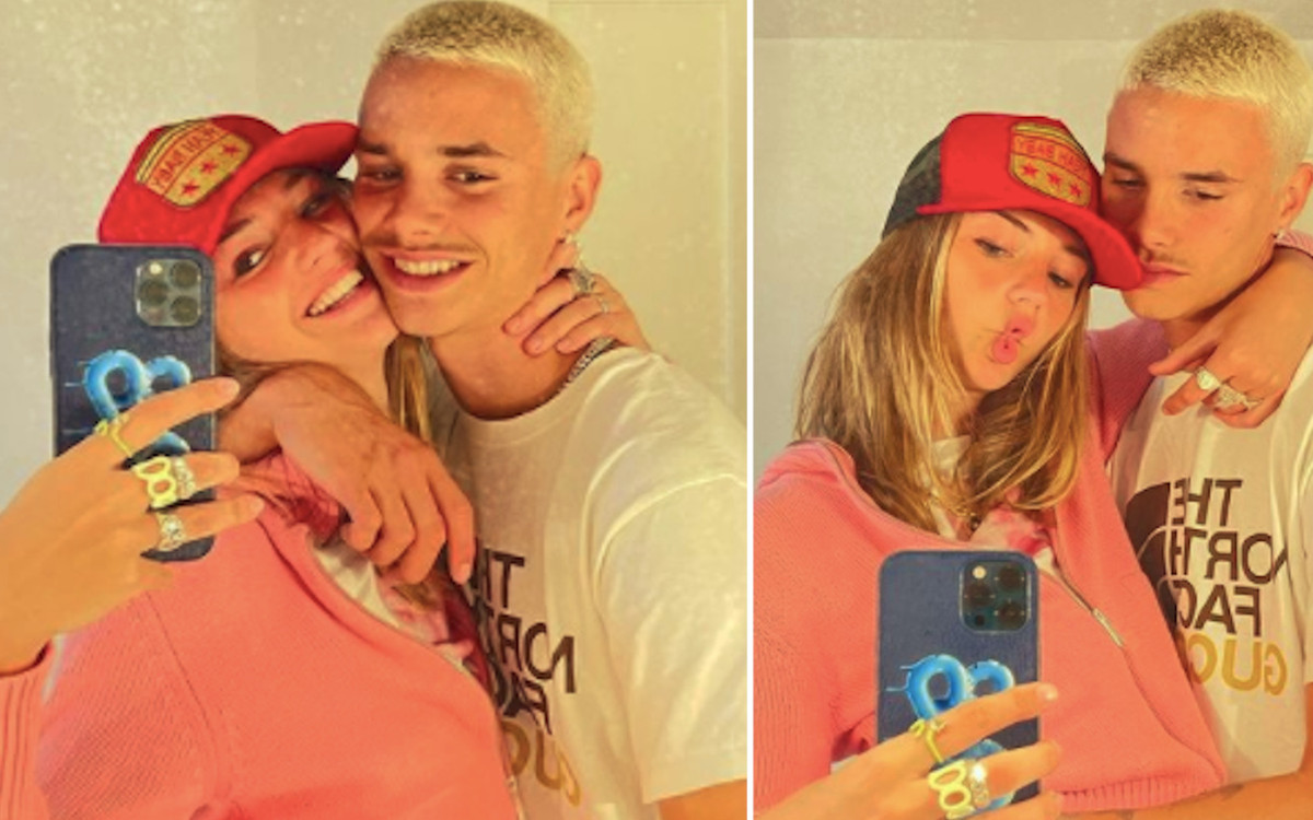 Romeo Beckham udostępnił nowe zdjęcie z dziewczyną. Fani: “Ona jest w ciąży?”