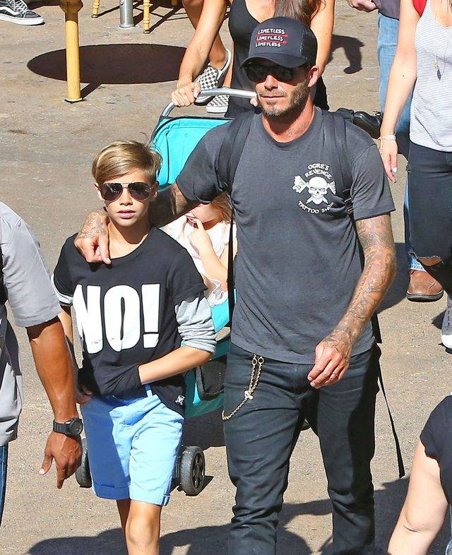 Rodzina Beckhamów w Disneylandzie