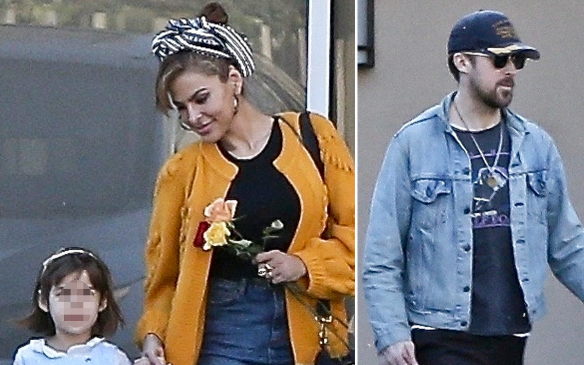 Eva Mendes i uśmiechnięty Ryan Gosling z CÓRECZKAMI (ZDJĘCIA)