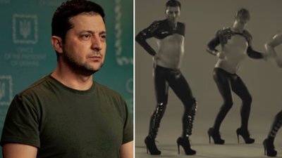 Internauci odkopują stare filmy Wołodymyra Zełenskiego. Tańczył w szpilkach i lateksie
